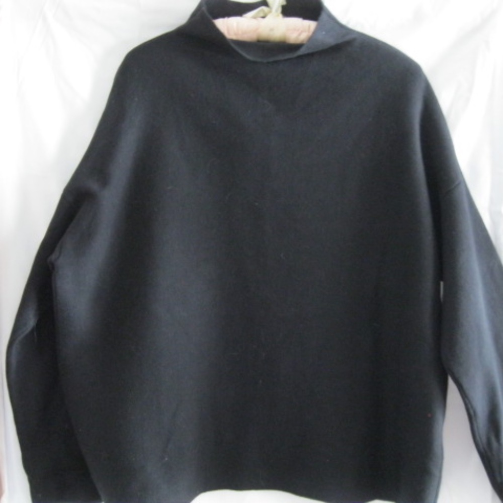 Eileen Fisher funnel neck box top sweater S/P